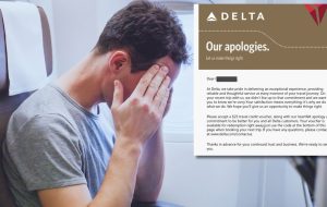 مسافر مجبور است ساعت ها را در یک انزجار بگذراند و مینی جبران خسارت می کند مسافر مجبور است ساعت ها را در یک انزجار بگذراند و مینی جبران خسارت می کند